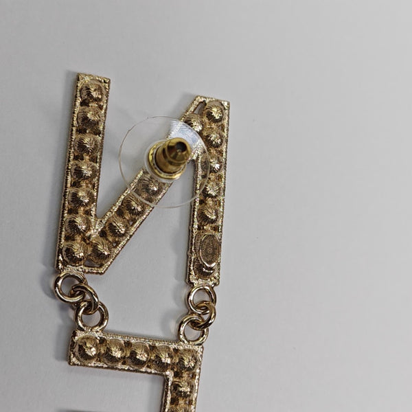 Metal Gold Stud Earrings