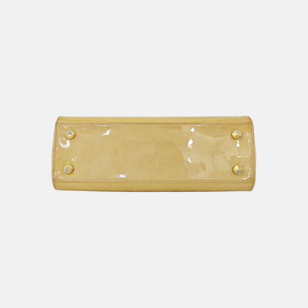 BREA MM Monogram Patent Leather Yellow