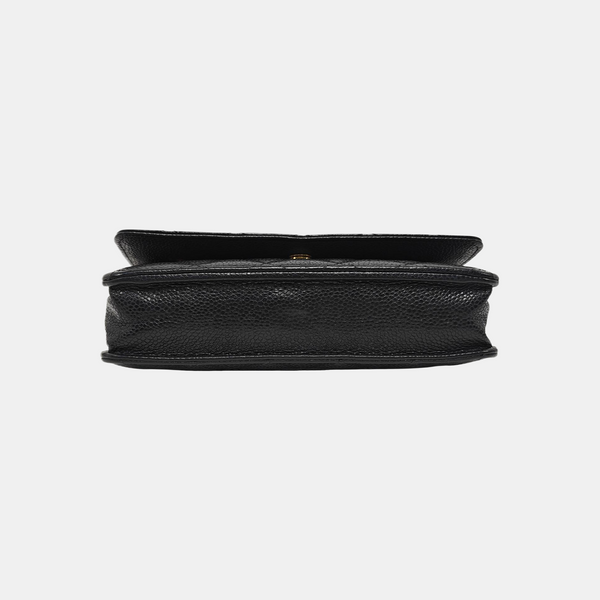 WOC Quilted Grained Calfskin Black