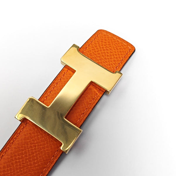 Leather Belt Orange