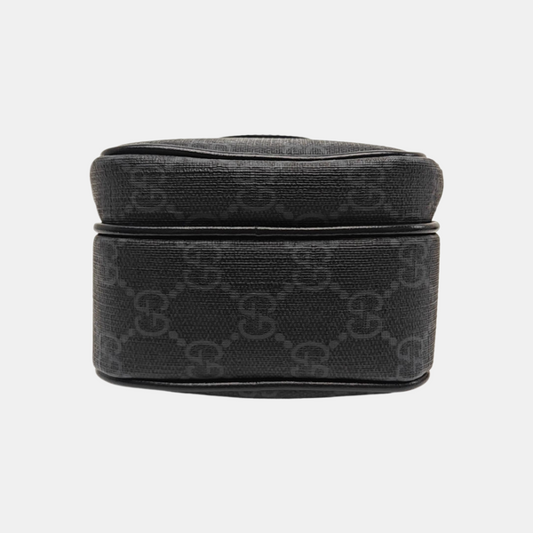 Coated Canvas Shoulder Bag Mini Black