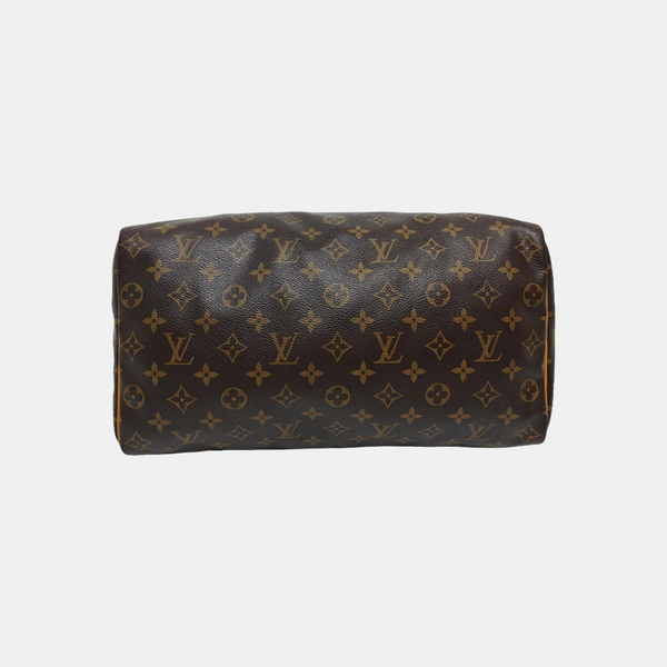 SPEEDY 35 Monogram Coated Canvas Brown