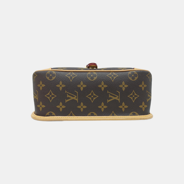 DIANE Monogram Coated Canvas Brown