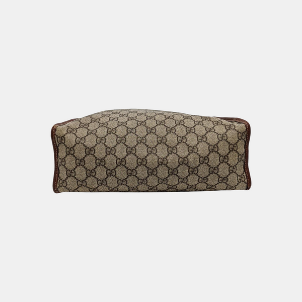 Monogram Coated Canvas Tote Bag Beige