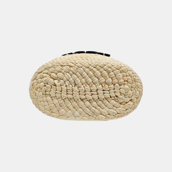 Straw Shoulder Bag Beige