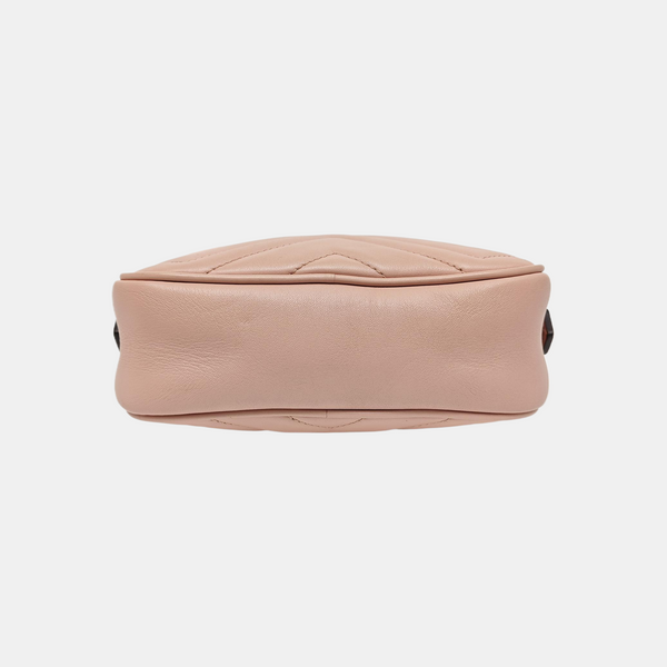 GG Marmont Mini Quilted Calfskin Pink