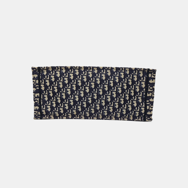 Book Tote Large Oblique Canvas Blue