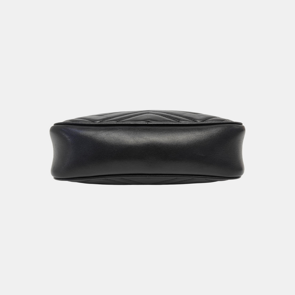 GG Marmont Small Quilted Calfskin Black