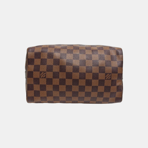 SPEEDY 25 Damier Ebene Coated Canvas Brown