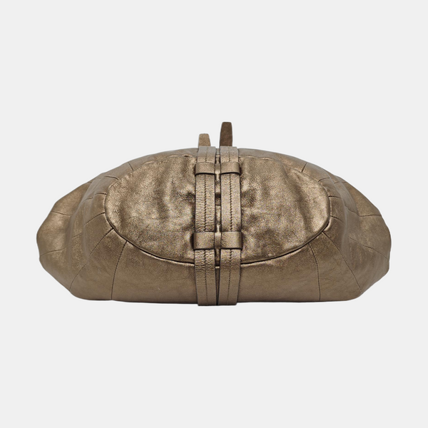 Calfskin Shoulder Bag Gold