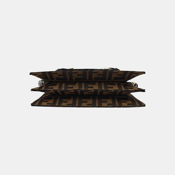 Fabric Shoulder Bag Brown