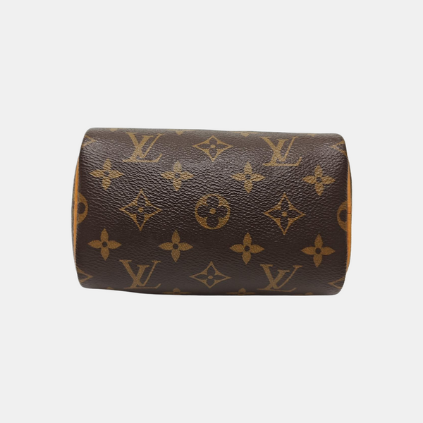 SPEEDY Nano Monogram Coated Canvas Brown