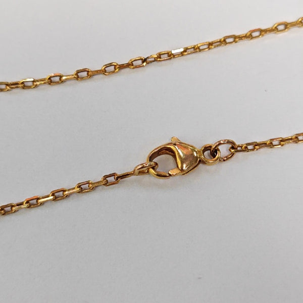 Pop H Metal Rose Gold Necklace