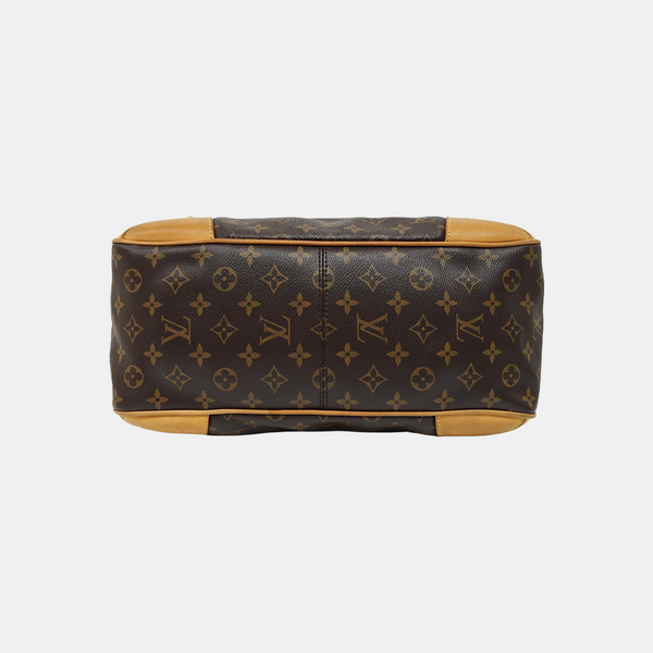 ESTRELA MM Monogram Coated Canvas Brown
