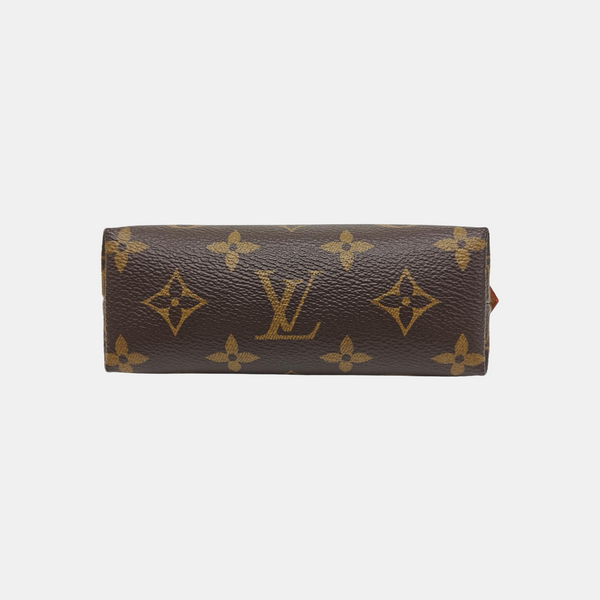 COSMETIC Monogram Coated Canvas Brown