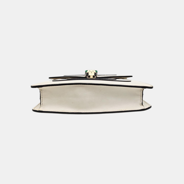 SERPENTI FOREVER Small Calfskin White