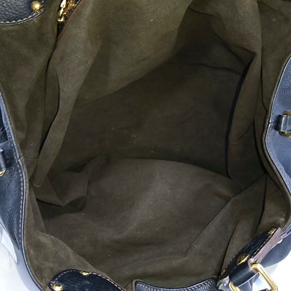 MAHINA Monogram Calfskin Black