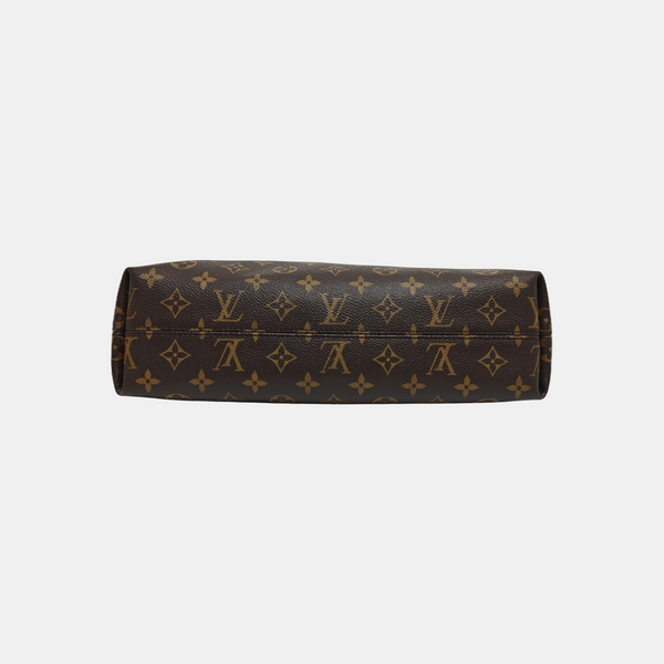 CARRYALL Small Monogram Coated Canvas Brown