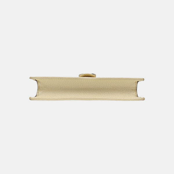 Interlocking G Small Calfskin Beige