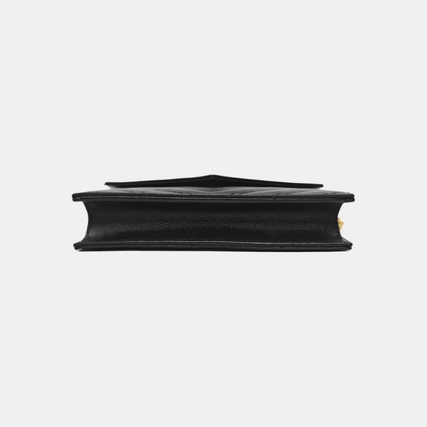 MONOGRAM WOC Chevron Calfskin Black