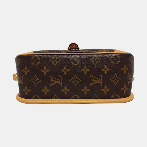 DIANE Monogram Coated Canvas Brown