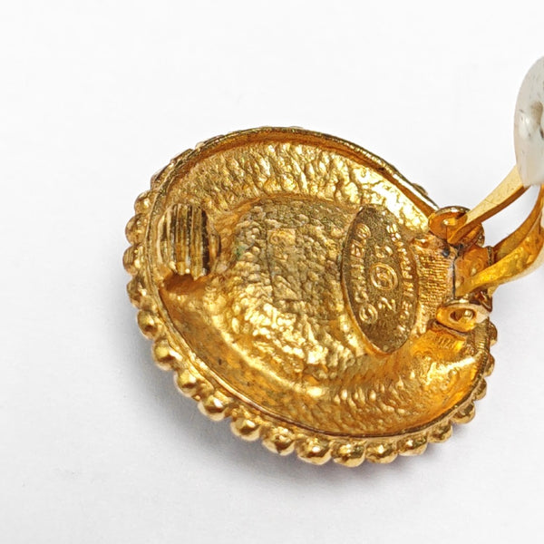 Metal Gold Clip On Earrings