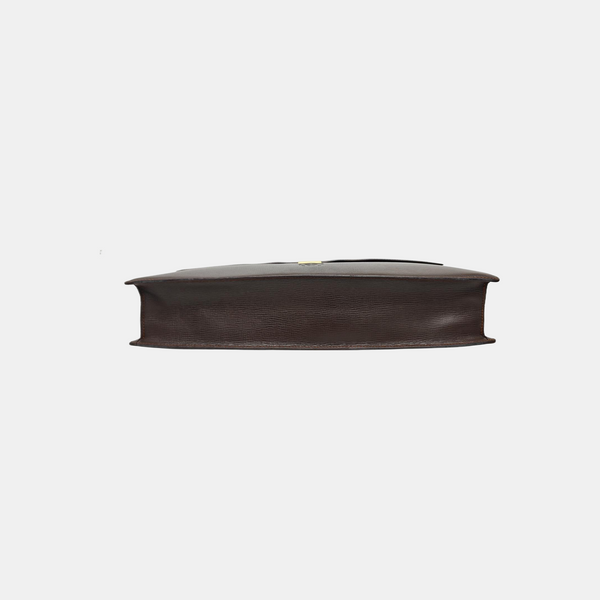 Calfskin Top Handle Bag Brown