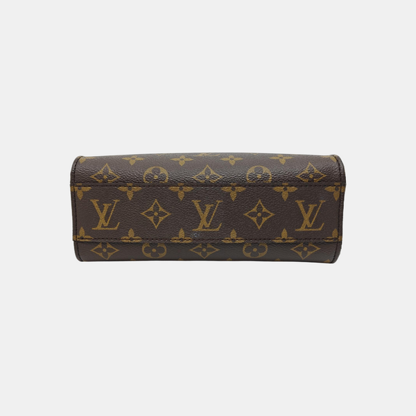 SAC PLAT BB Monogram Coated Canvas Brown