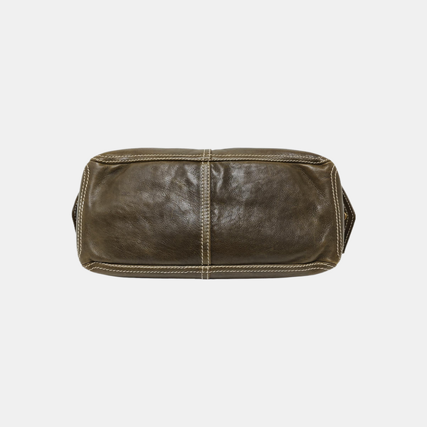 BOOGIE Medium Quilted Calfskin Green