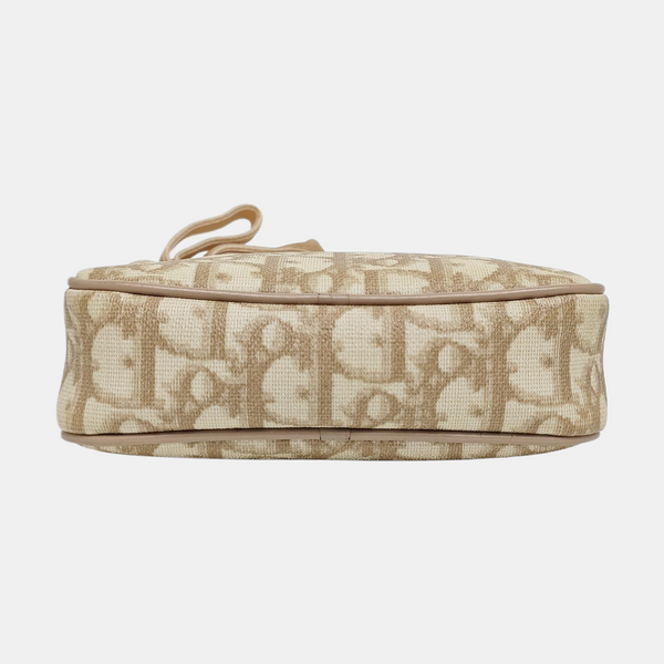 Oblique Coated Canvas Beige