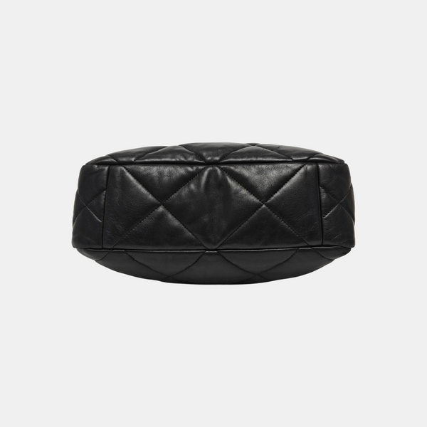 CHANEL 19 Large Quilted Lambskin Black