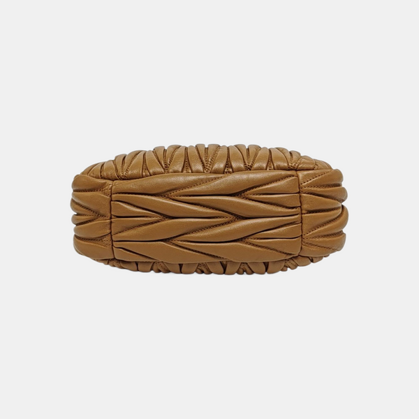 Wander Matelassé Small Quilted Lambskin Brown