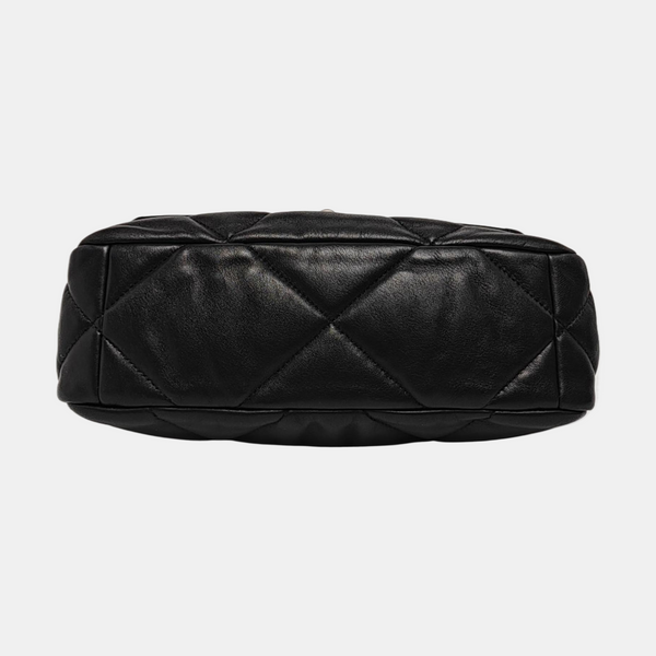CHANEL 19 Large Quilted Lambskin Black