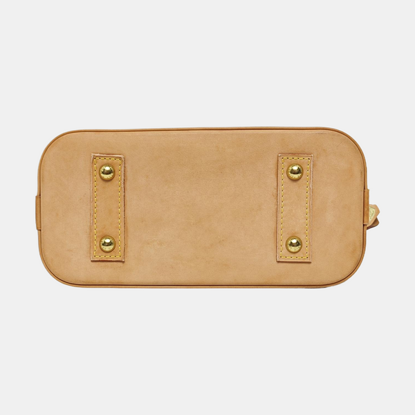 ALMA BB Monogram Coated Canvas Brown