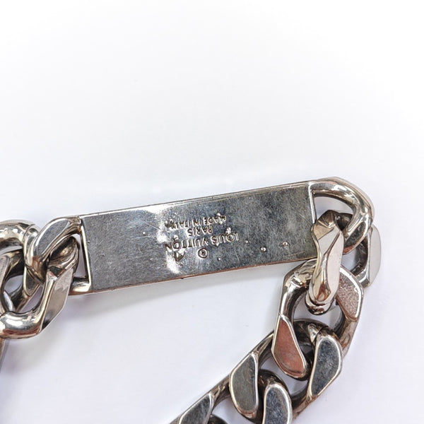 Monogram Metal Silver Bracelet
