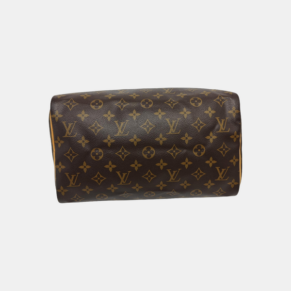 SPEEDY 30 Monogram Coated Canvas Brown