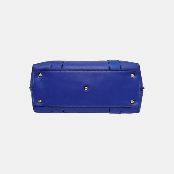 Calfskin Shoulder Bag Blue