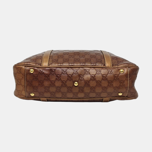 Monogram Leather Brown