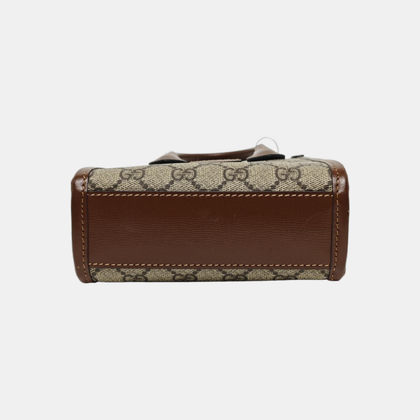 Retro Mini Monogram Coated Canvas Beige
