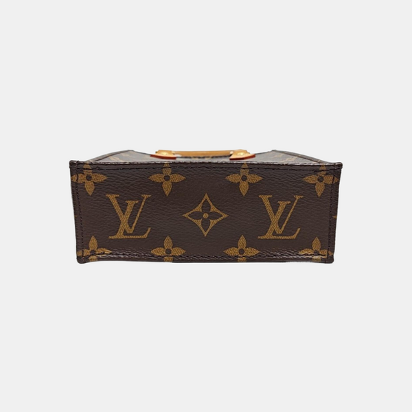 SAC PLAT Mini Monogram Coated Canvas Brown