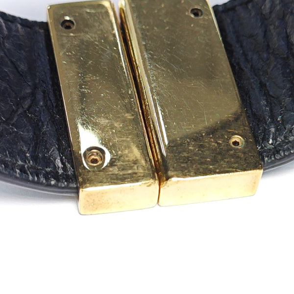 Leather Black Bangle