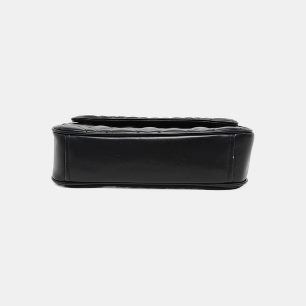 Quilted Calfskin Shoulder Bag Black