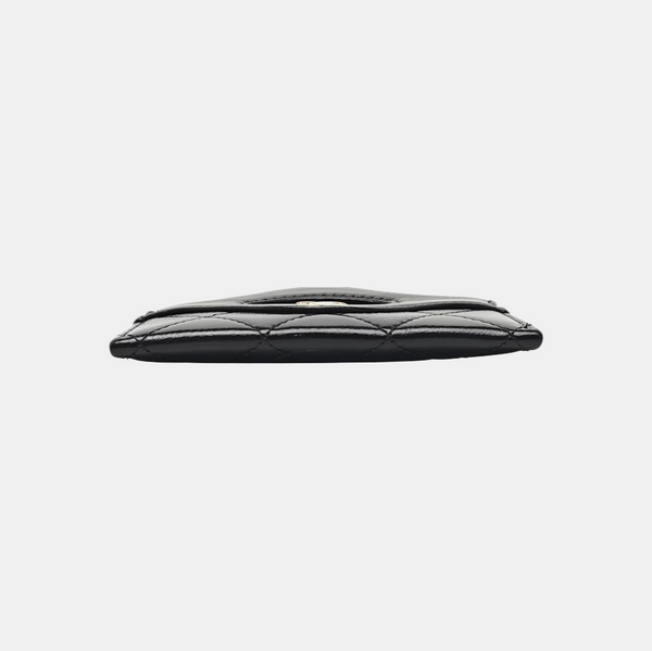 CHANEL 31 Quilted Lambskin Black Card Holder