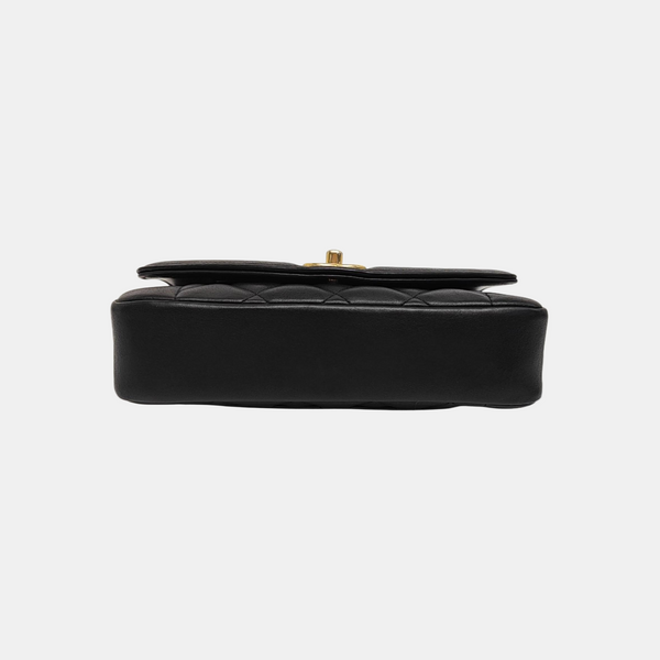 DIANA CC Quilted Lambskin Black
