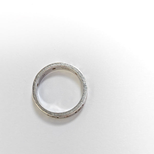 Icon 18k White Gold Silver Ring HK 11