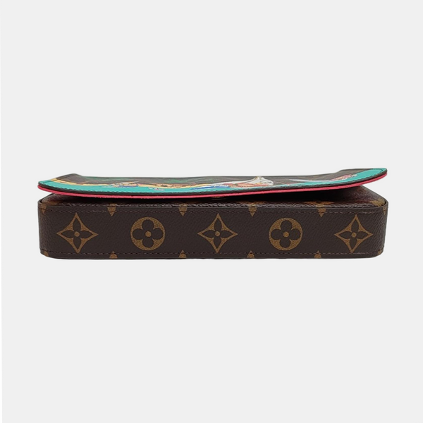 FÉLICIE Monogram Coated Canvas Brown