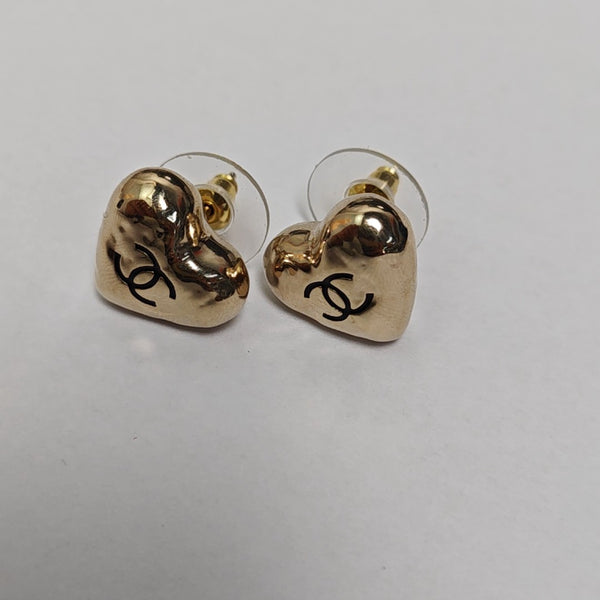 Metal Gold Stud Earrings