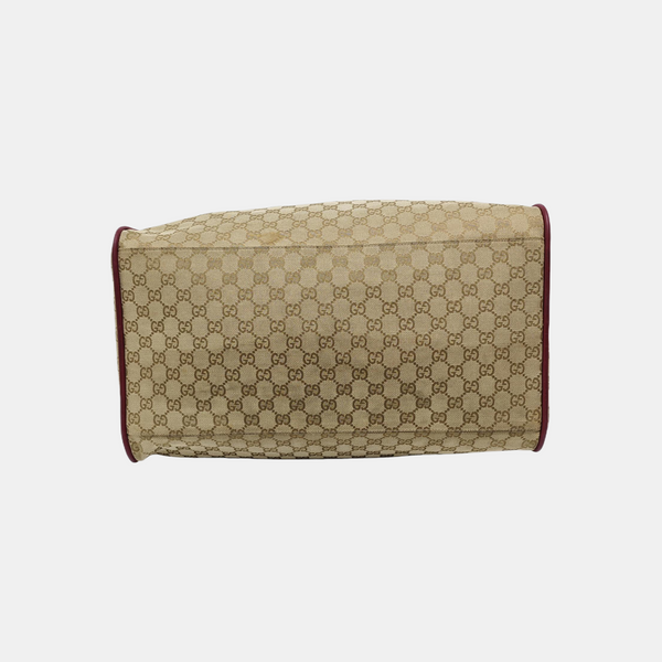 Monogram Canvas Tote Bag Beige