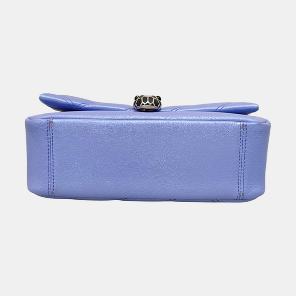 SERPENTI CABOCHON Small Quilted Lambskin Blue