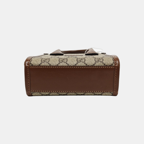 Retro Mini Monogram Coated Canvas Beige
